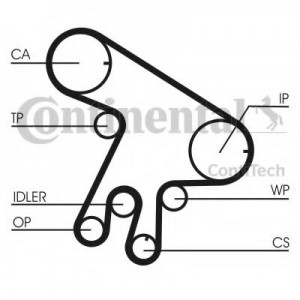   ( +  + ) CONTITECH CT1043WP1