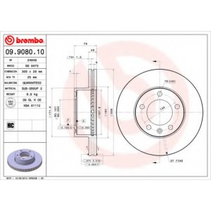   BREMBO 09.9080.10