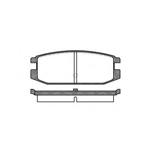 Тормозные колодки дисковые REMSA PCA021700