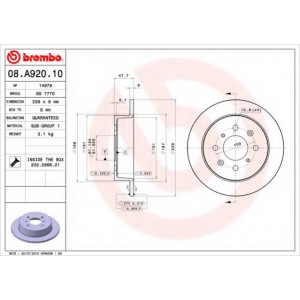   BREMBO 08.A920.10