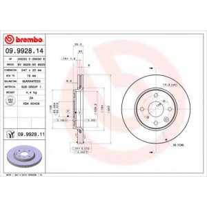   BREMBO 09.9928.14