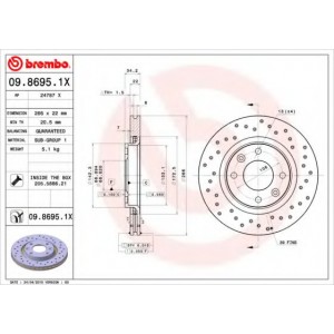   BREMBO 09.8695.1X