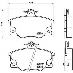    BREMBO P23 017